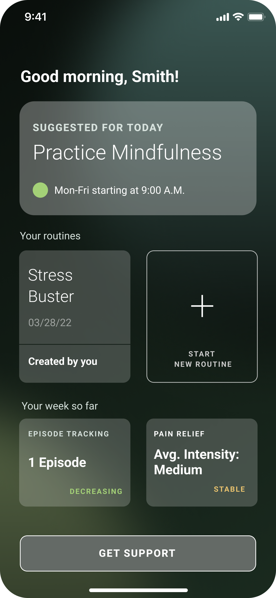 Concept 2 screen 1