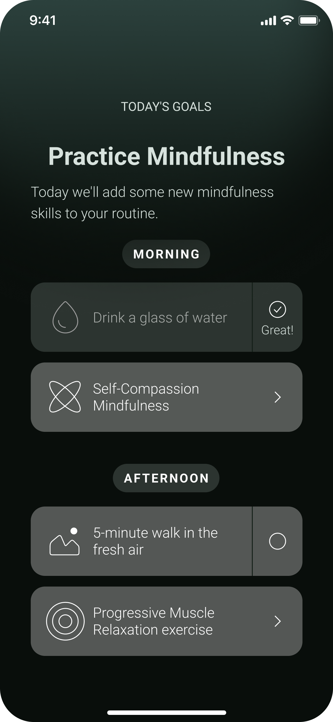 Concept 2 screen 2